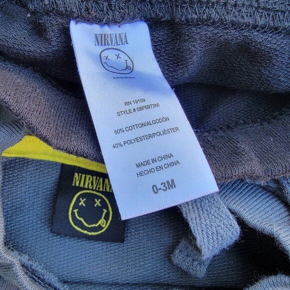 Nirvana Baby Cotton Sweatshirt & Pants Set Size 0-3m - Picture 3 of 3